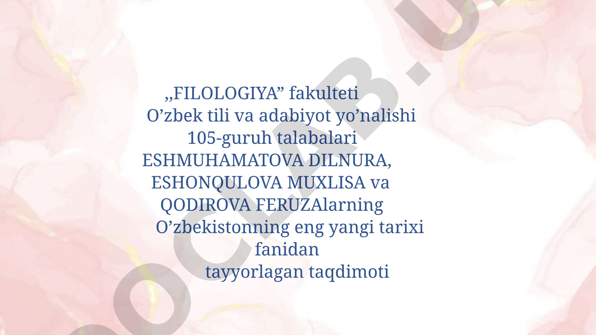 IX-XII asrlarda mamlakatimiz hududida ro'y bergan madaniy uyg'onish. Buyuk Allomalarning jahon svilizatsiyasiga qo'shgan hissasi