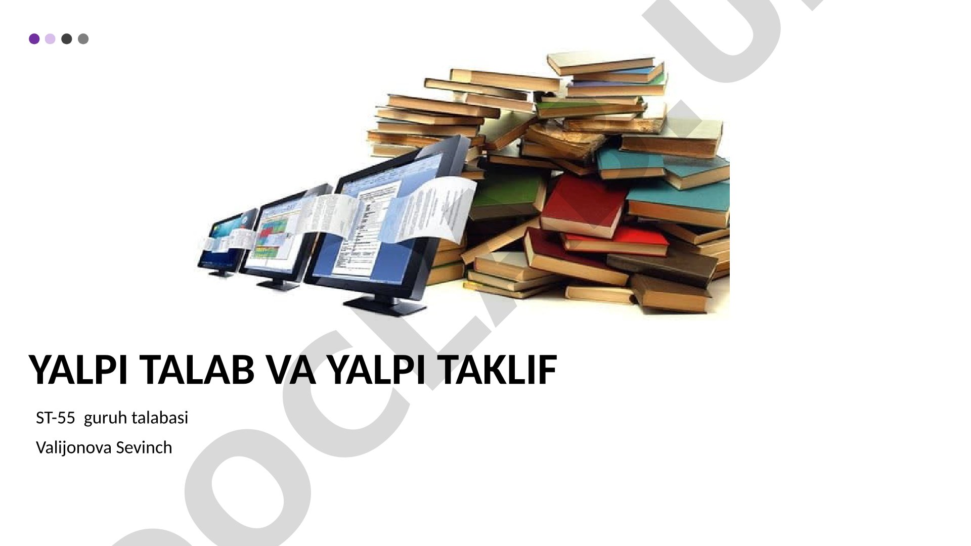 Yalpi talab va yalpi taklif