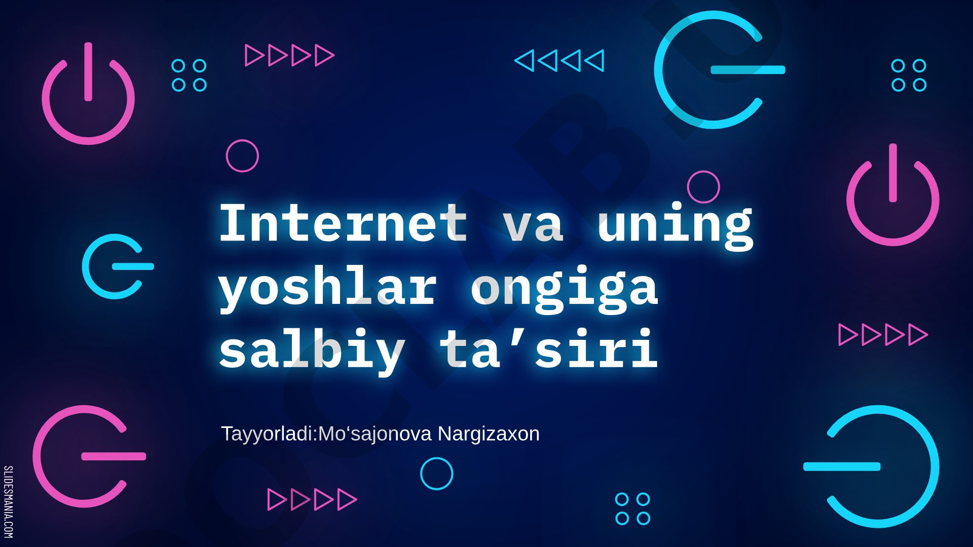 Internet va uning yoshlar ongiga salbiy ta’siri