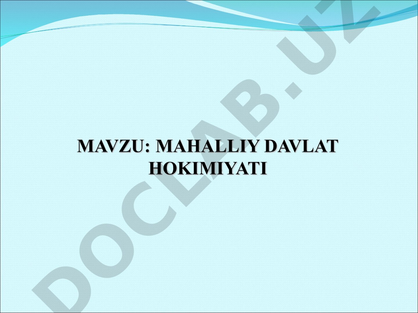 Mahalliy vakillik va ijroiya hokimiyati boshlig‘ini lavozimiga tayinlash va lavozimdan ozod etish