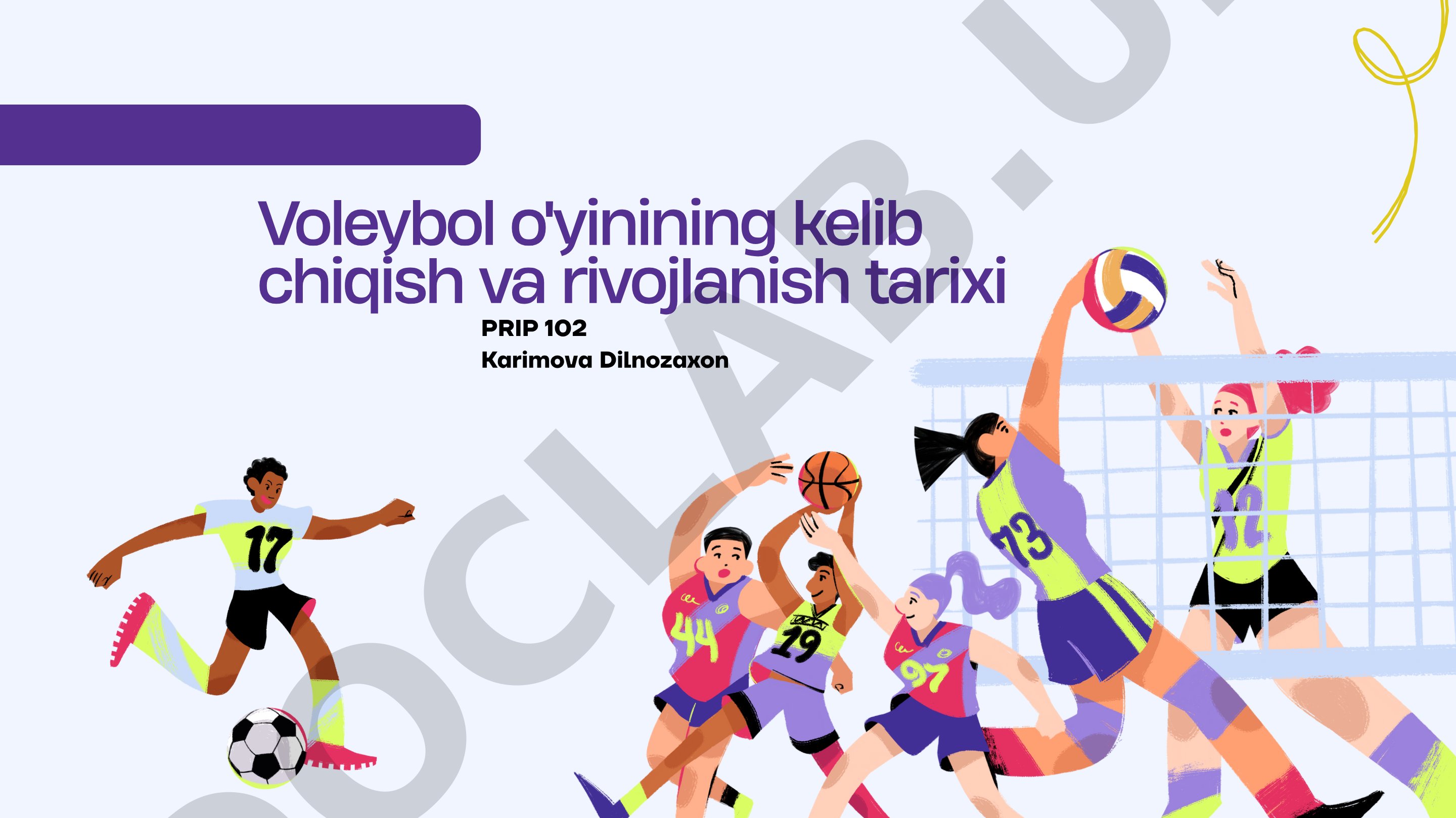 Voleybol o'yinining kelib chiqish va rivojlanish tarixi