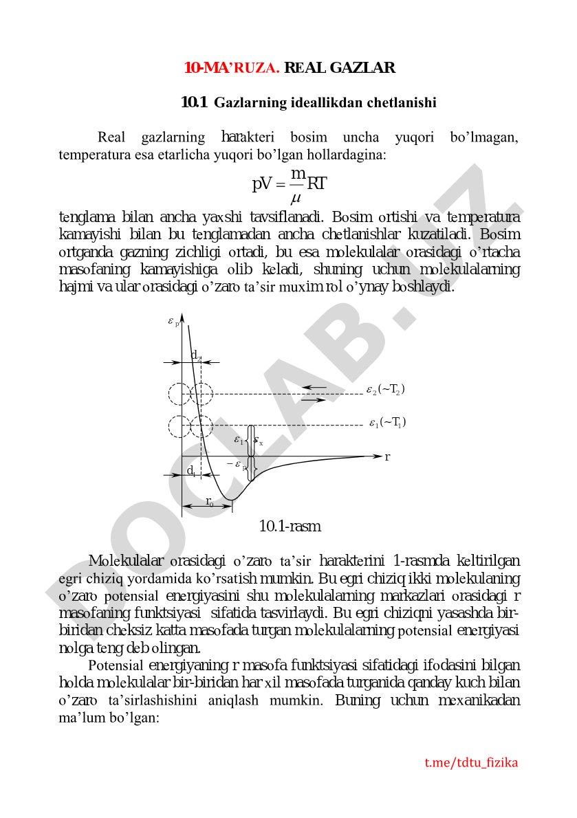 Real gazlar