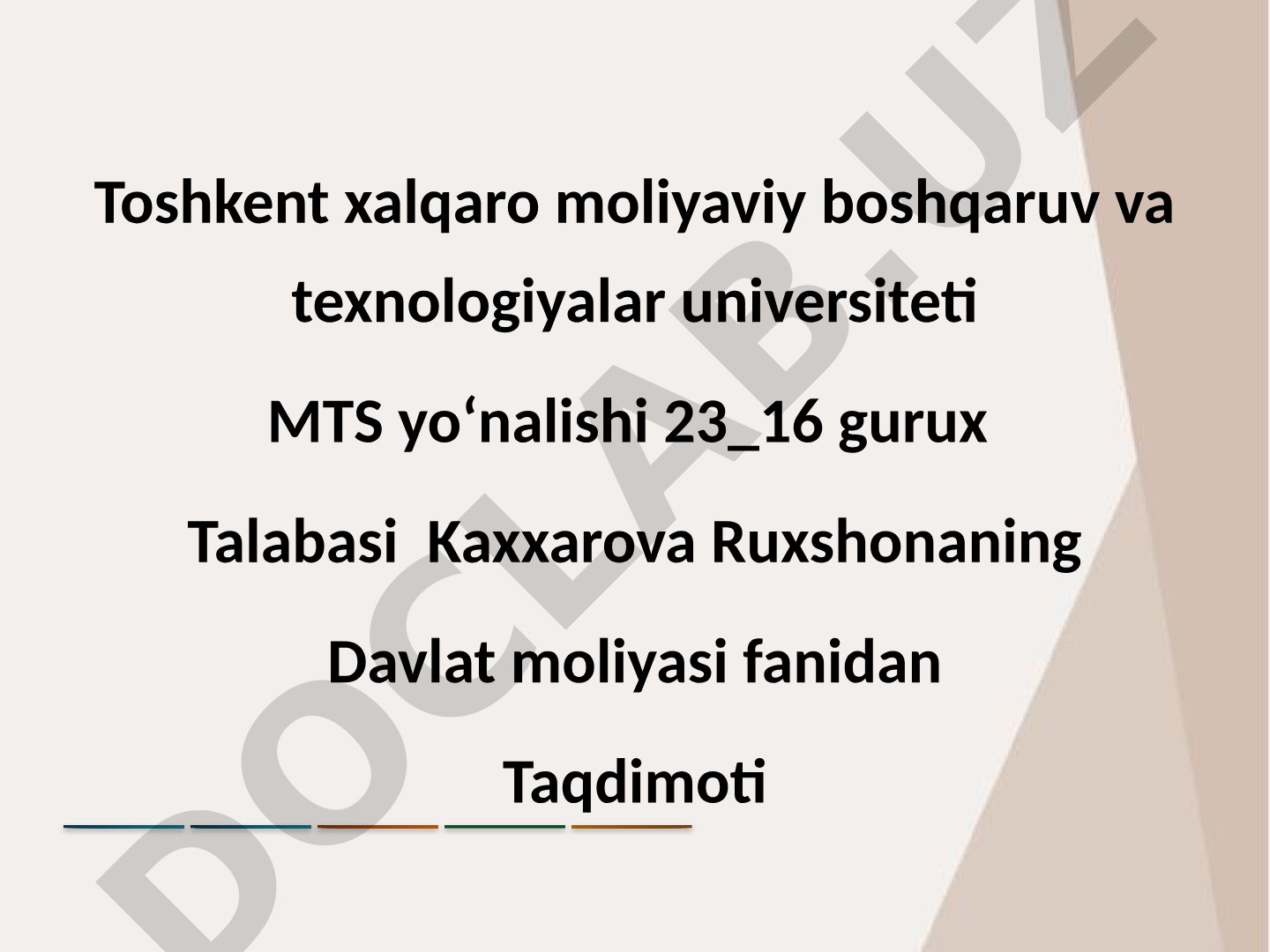 Byudjet nazoratining asoslari, tamoyillari va maqsadlari