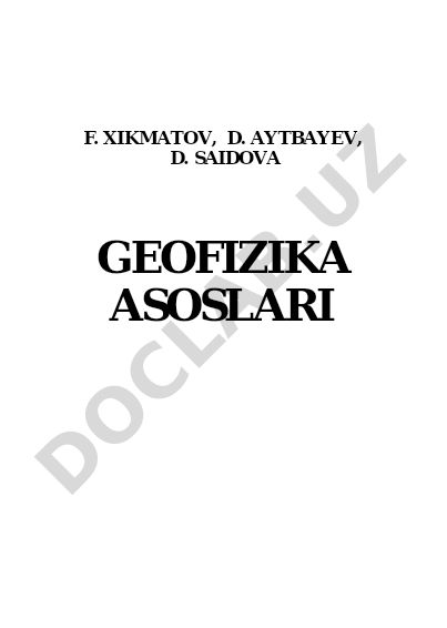 Geofizika asoslari