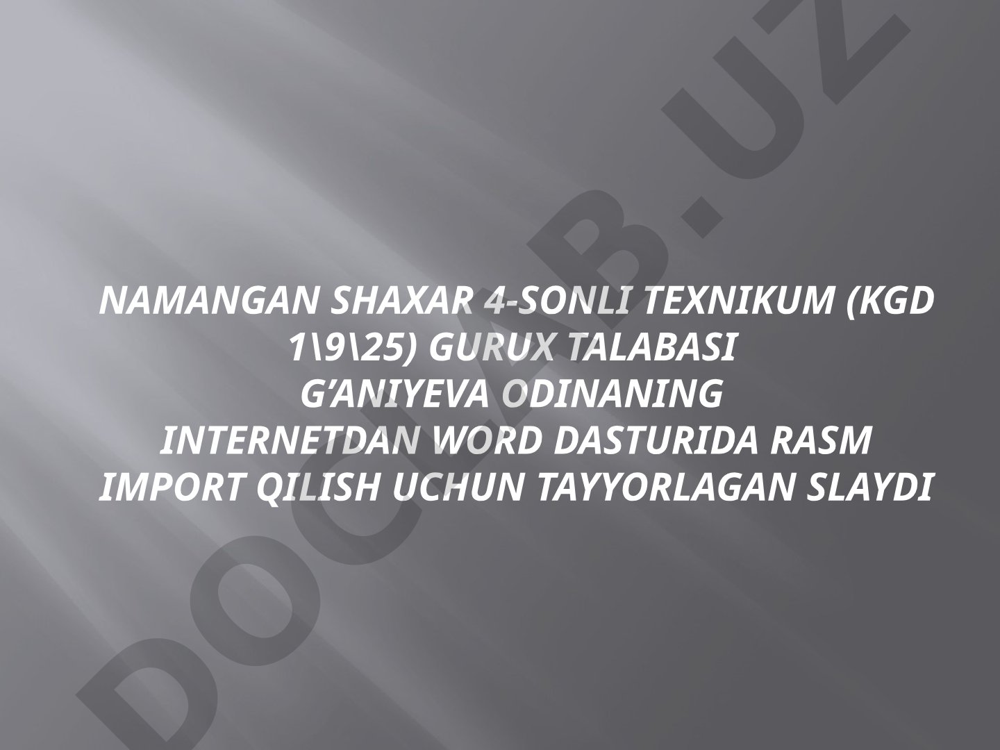 Internetdan Word dasturiga rasm import qilish