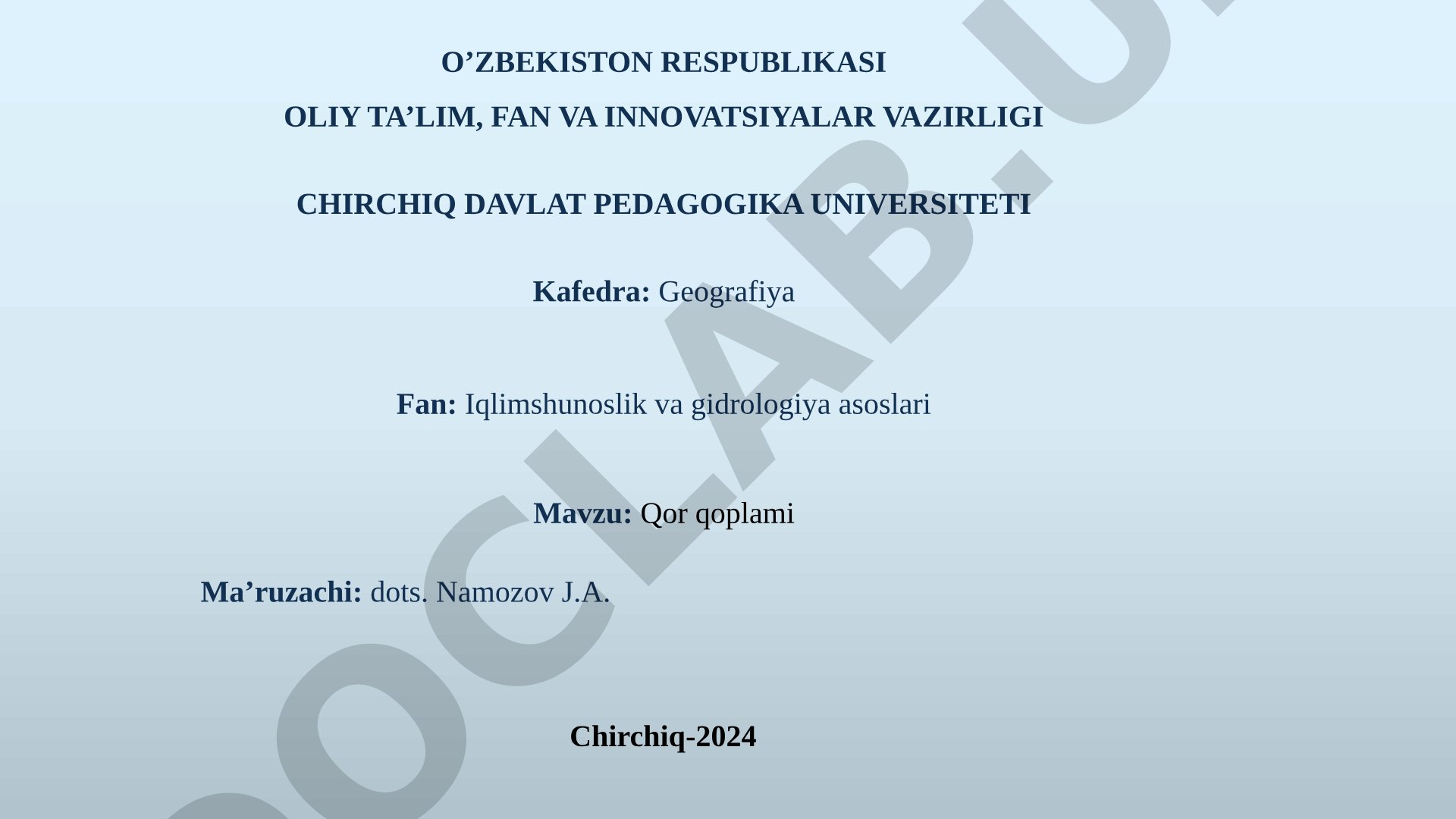 Qor qoplami