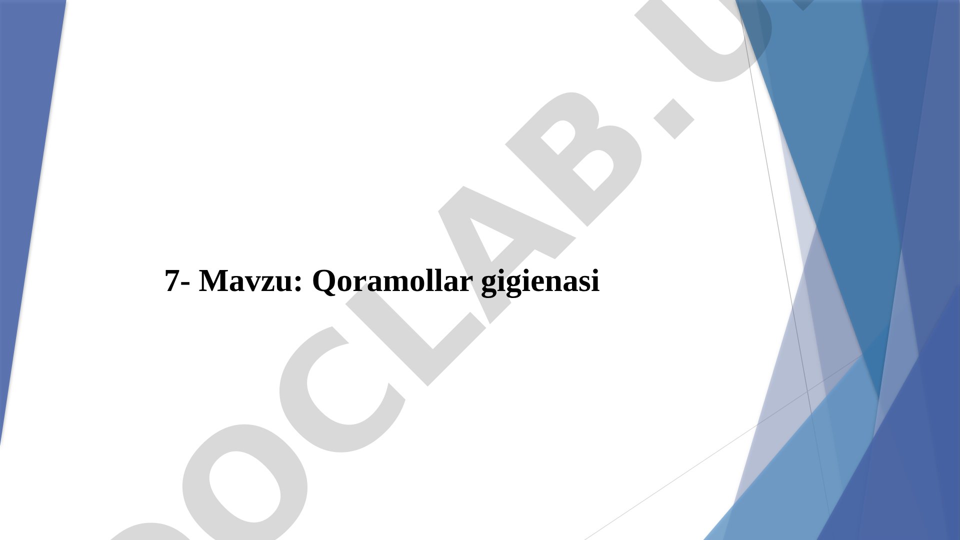 Qoramollar gigienasi