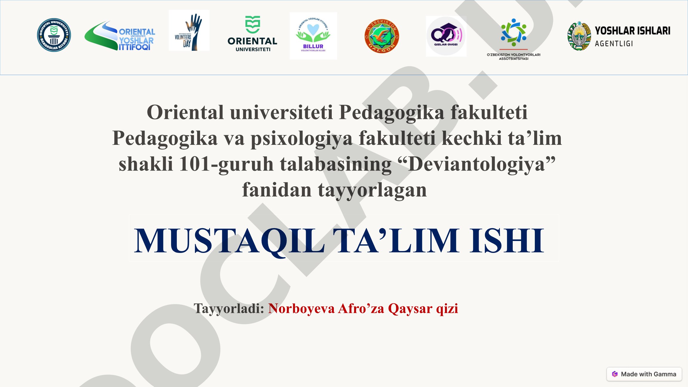 Og'ishgan xulq tushunchasi, sabablari va motivatsiyasi yoritilgan