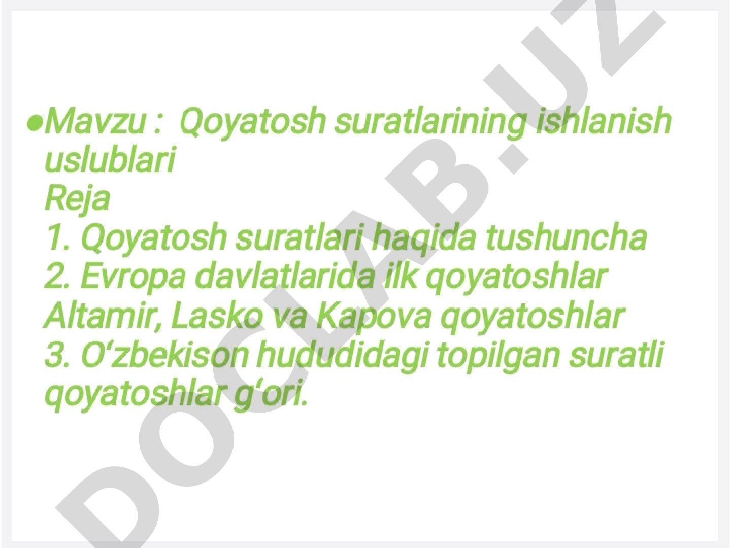 Zarautsoy rasmlari — Oʻzbekiston hududidagi eng qadimgi qoyatosh rasmlar
