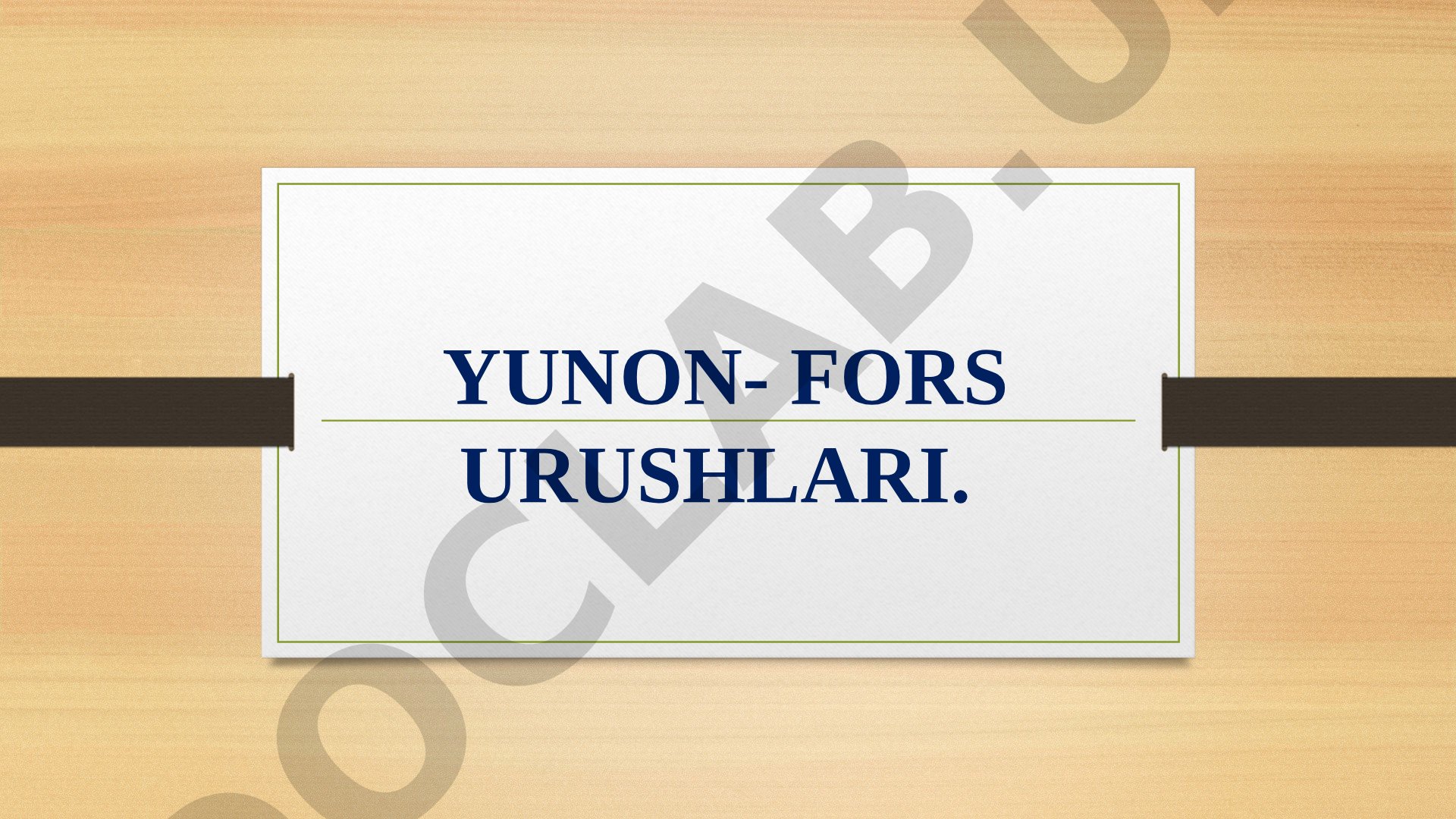 Yunon-Fors urushlari