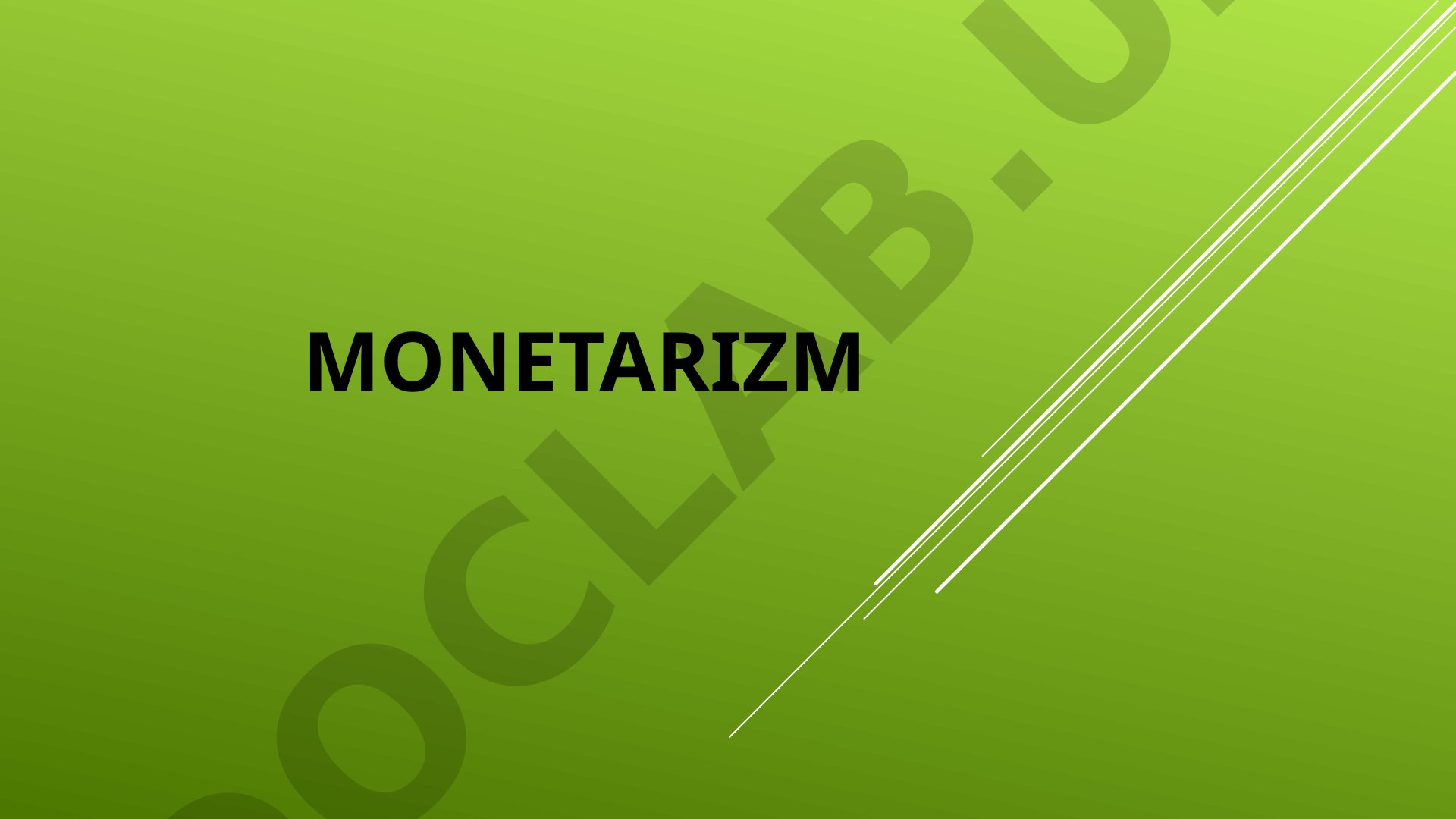 Monetarizm konsepsiyasi