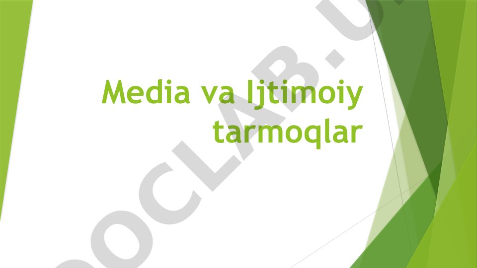 Ijtimoiy tarmoqlar va media reklama strategiyalari