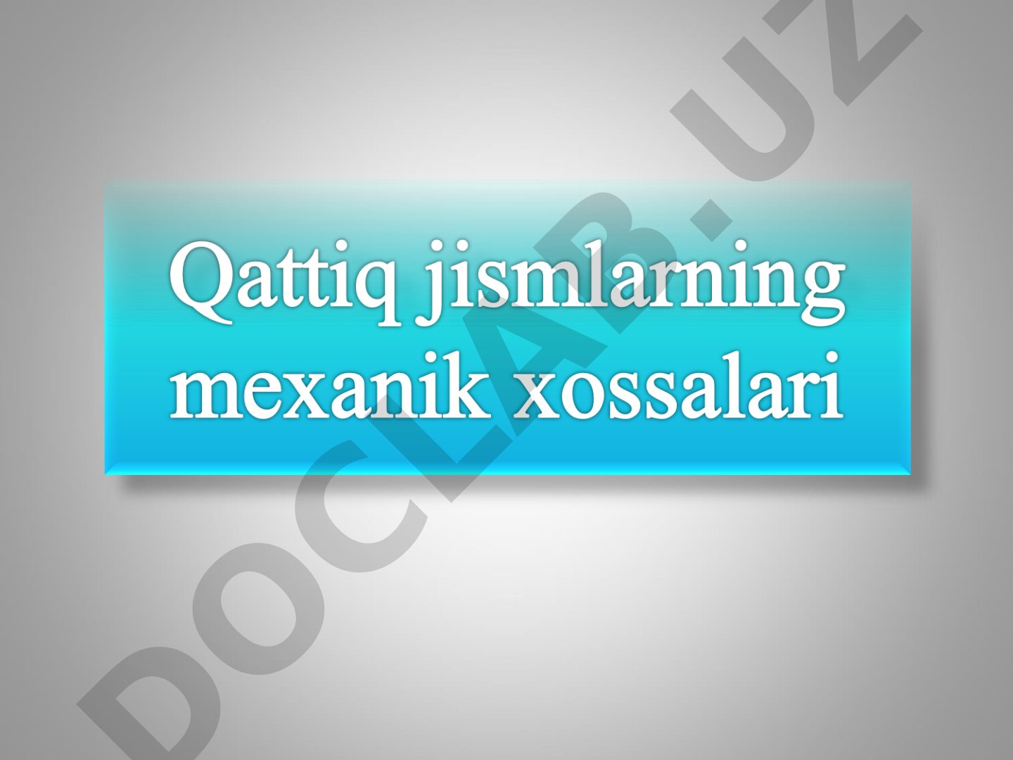 Deformatsiya turlari va Guk qonuni