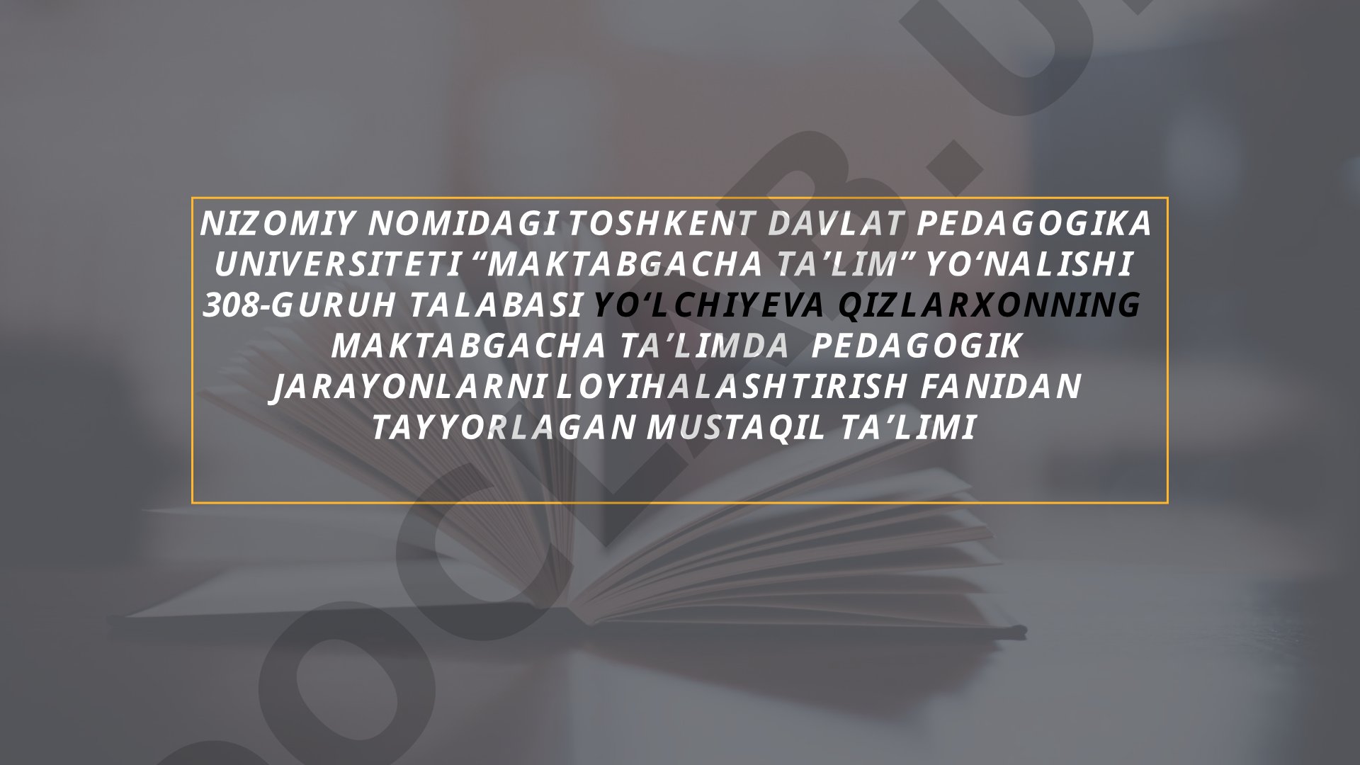 Oʻzbekistonda pedagogik texnologiyaning rivojlanishi