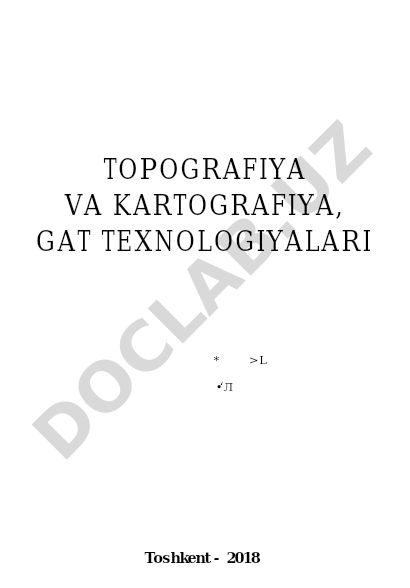 Topografiya va kartografiya, GAT texnologiyalari