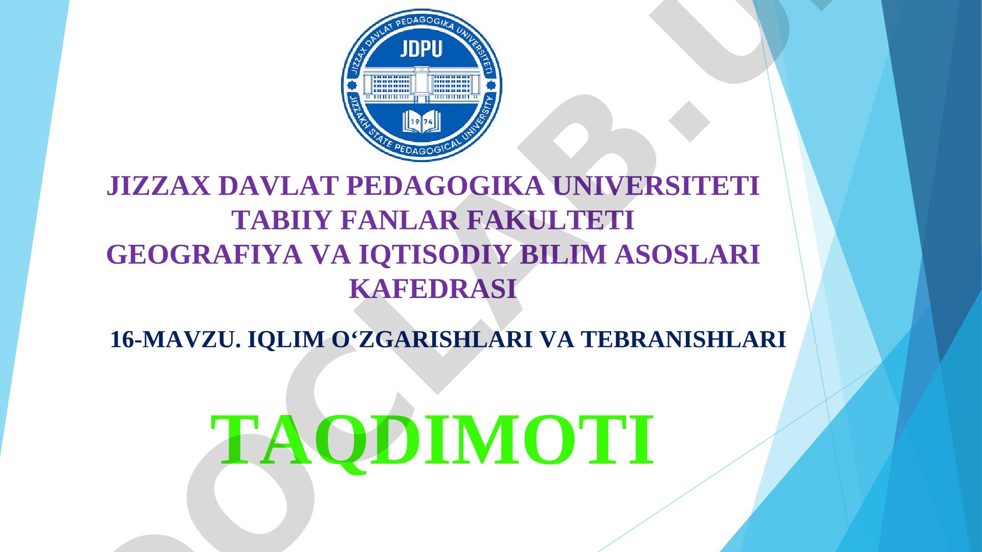 Iqlim o'zgarishlari va tebranishlari