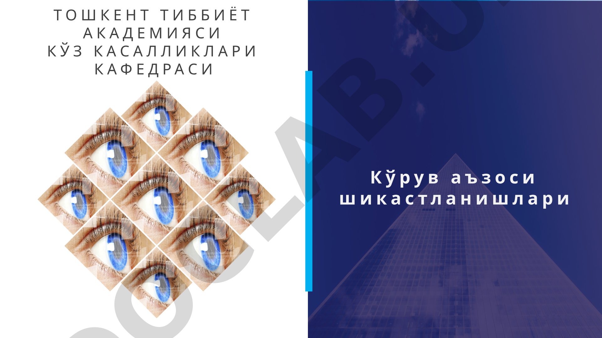 Кўрув аъзоси шикастланишлари 1