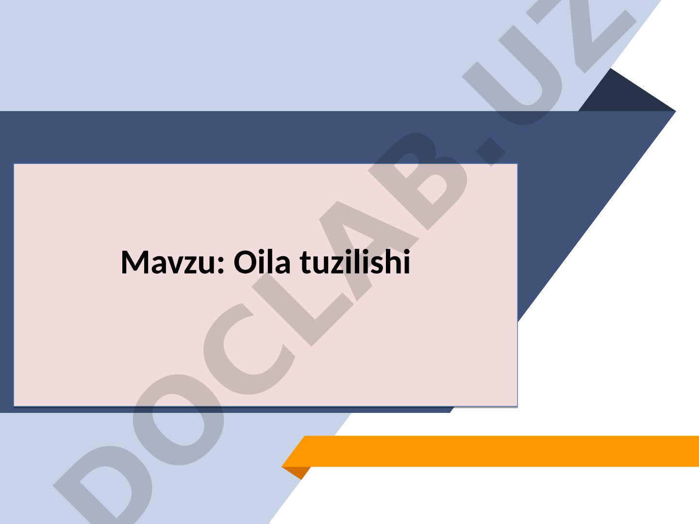 Oila tuzilishi