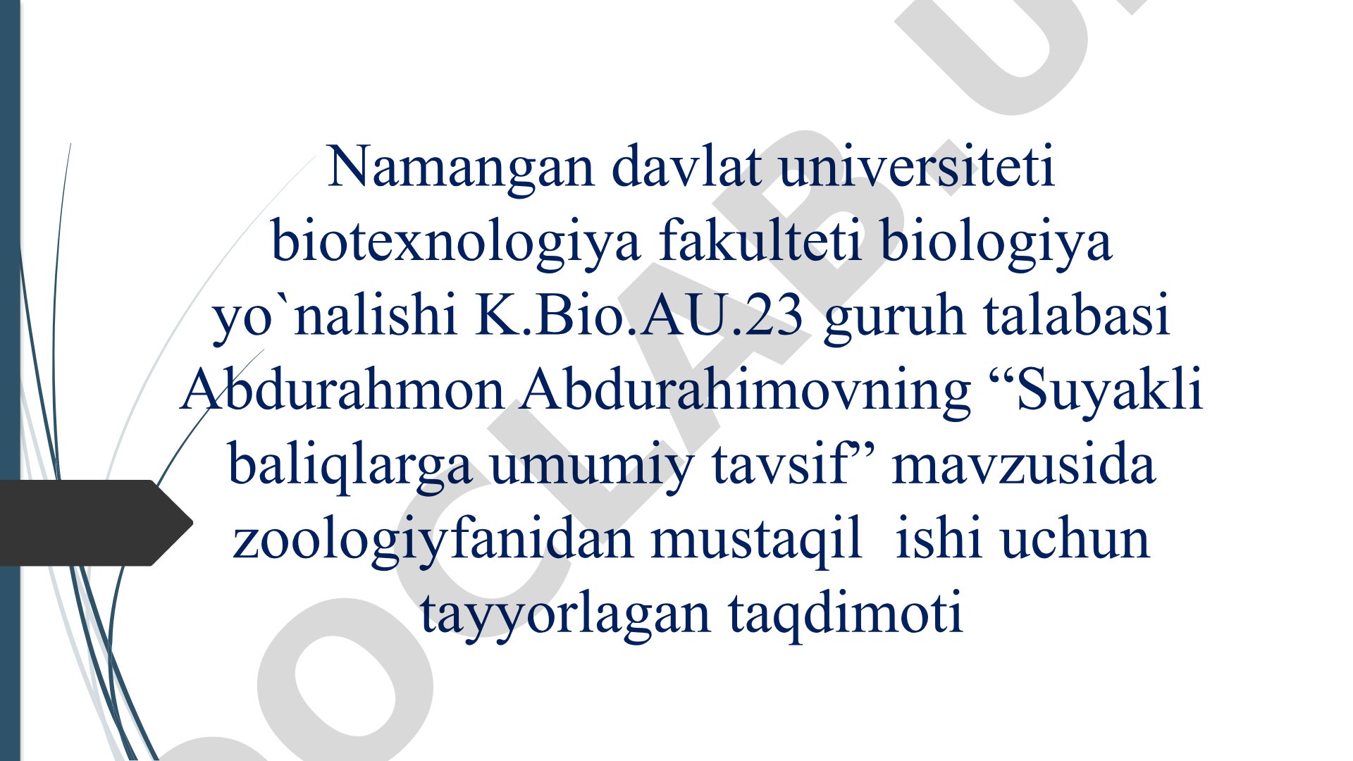 Suyakli baliqlarga umumiy tavsif
