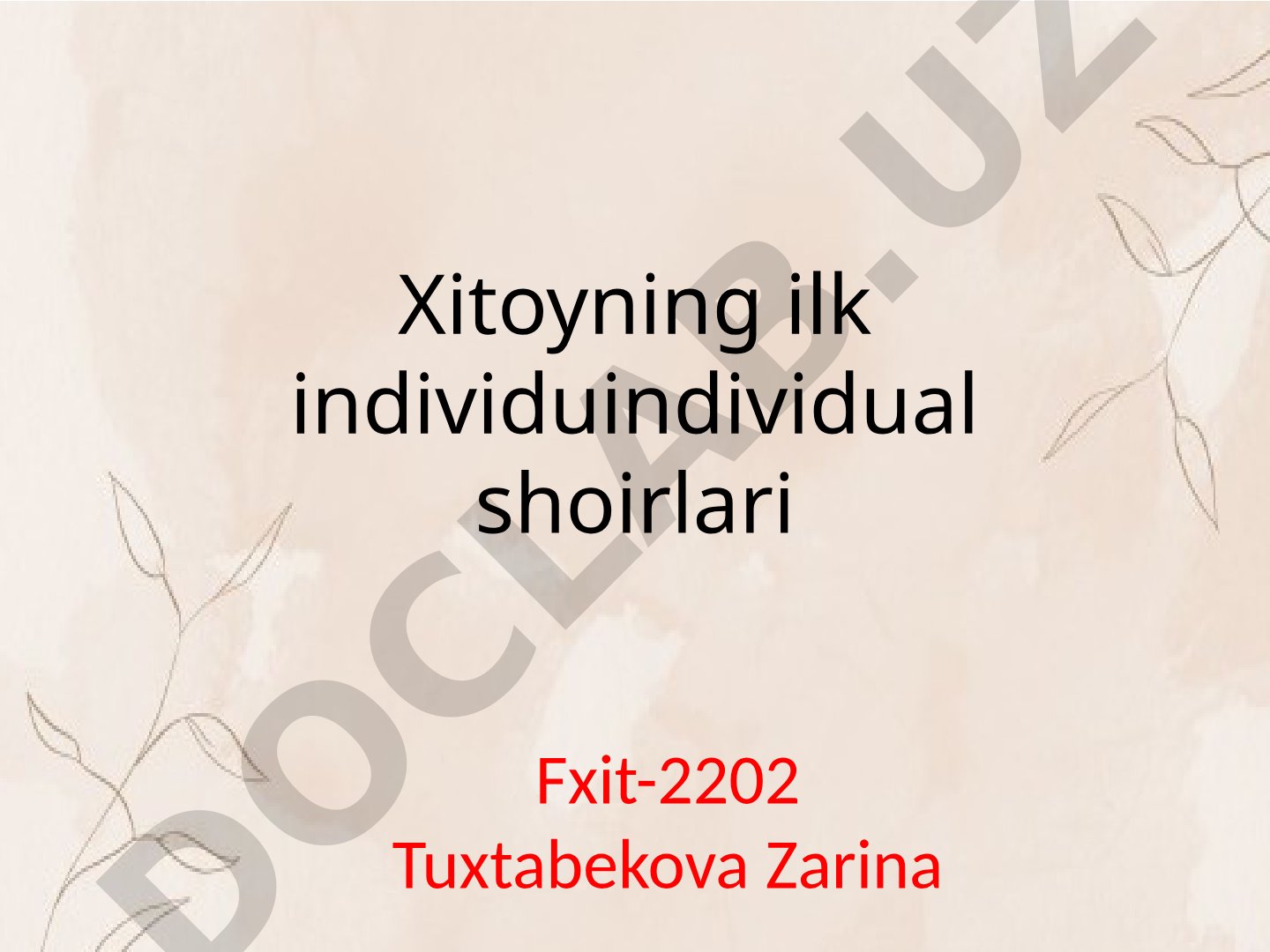 Bolaligida u o'qishni yaxshi ko'rardi