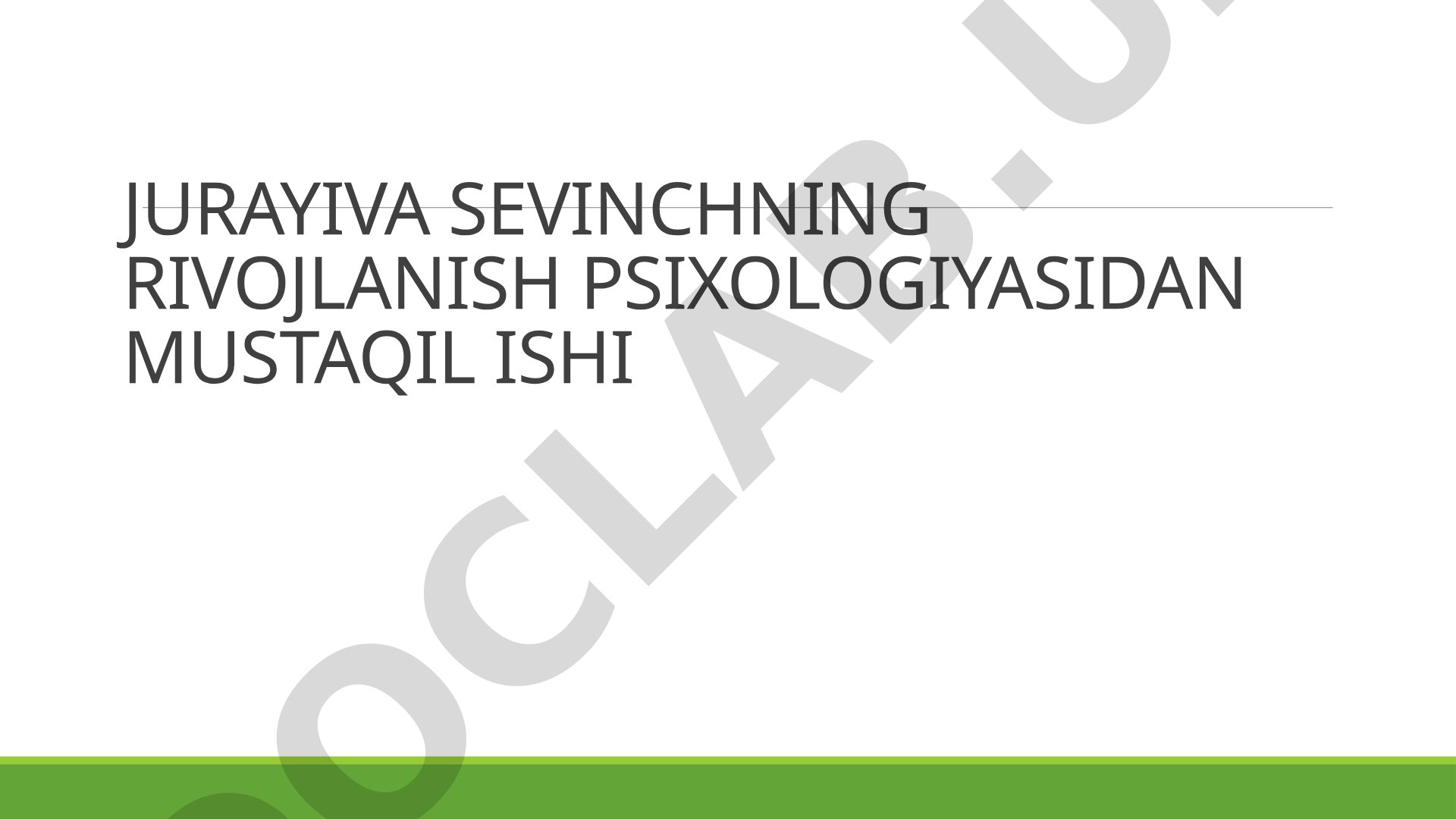 Yetuklik davrining psixologik xususiyatlari, yosh chegaralari va inqirozlar yoritilgan
