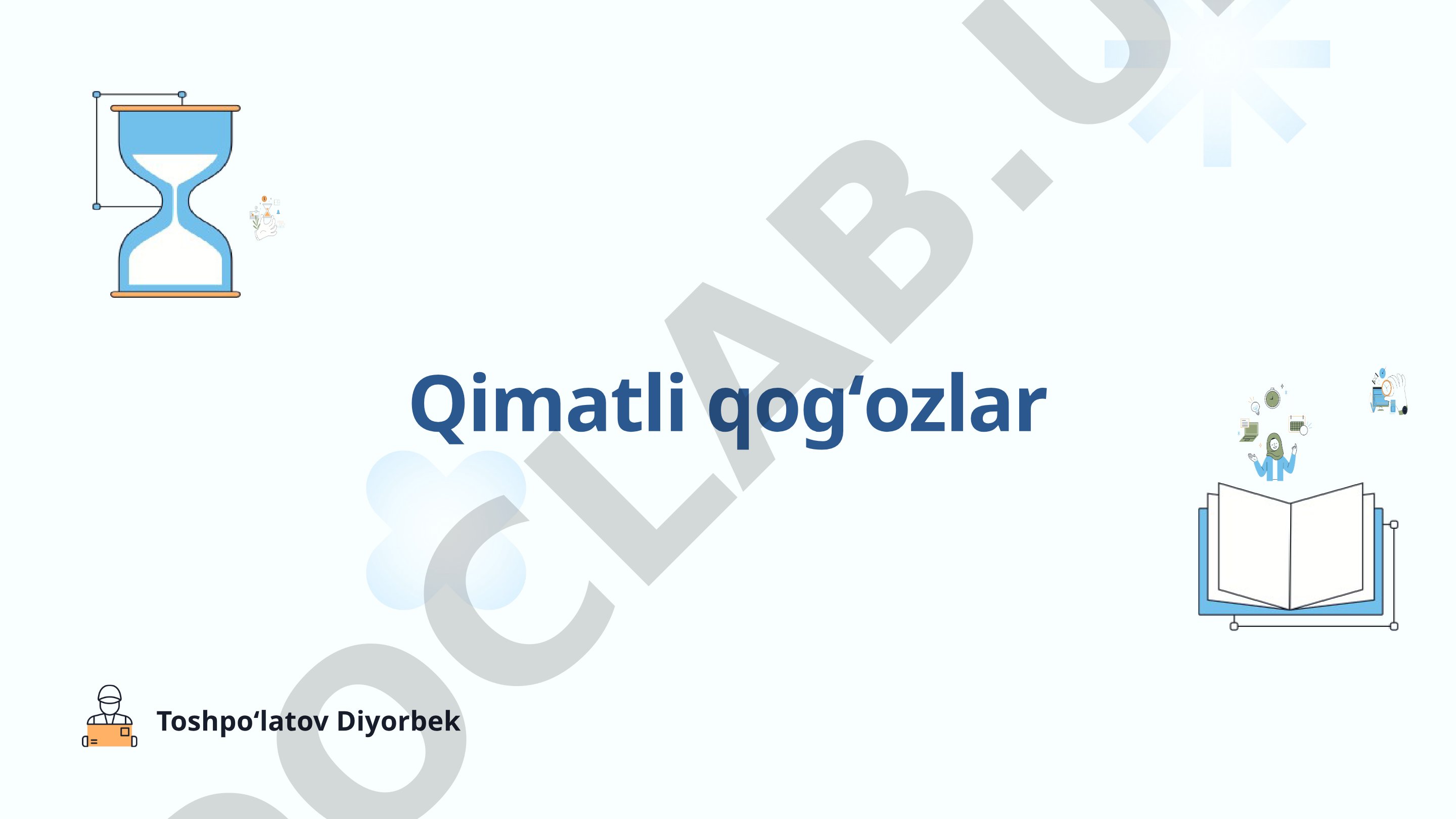 Qimmatli qog'ozlarning mohiyati