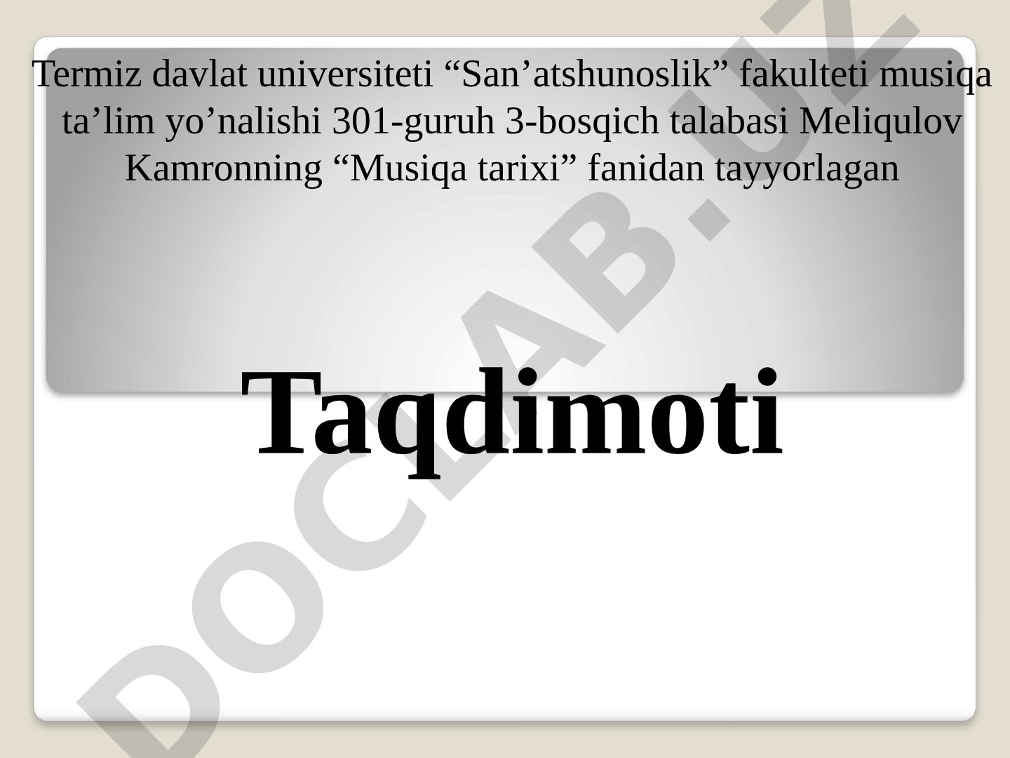 Xalq og'zaki ijodida baxshichilik san'ati