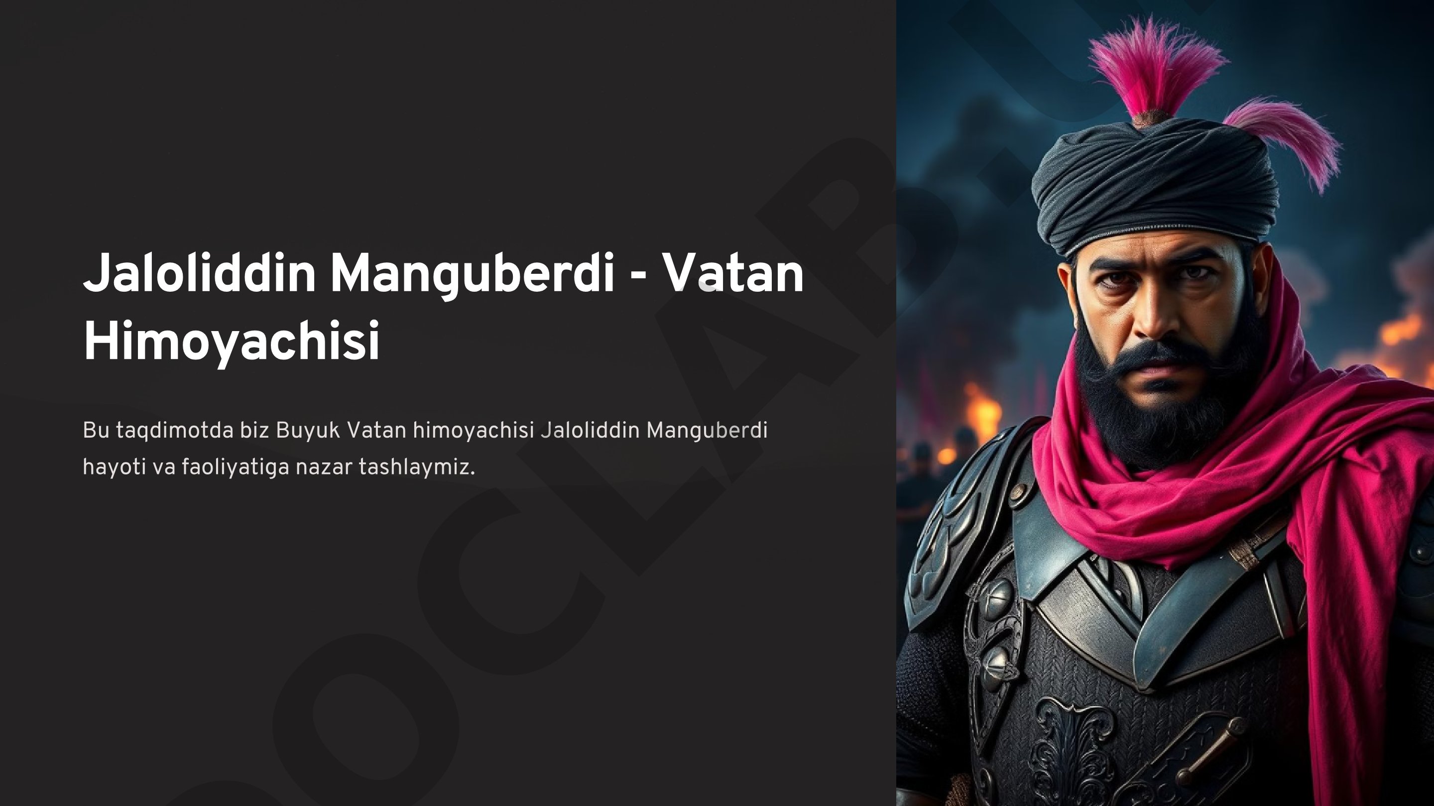 Jaloliddin Manguberdi - Vatan Himoyachisi