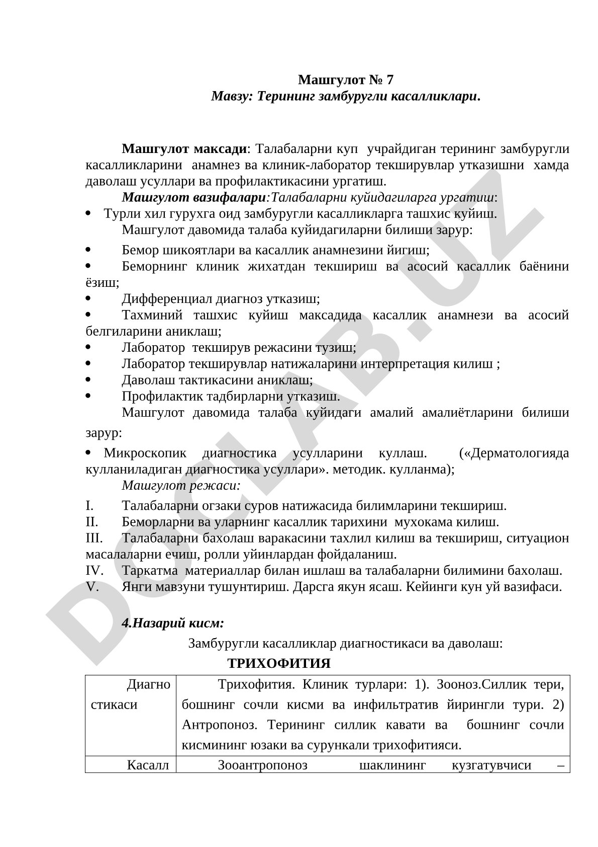 Терининг замбуругли касалликлари