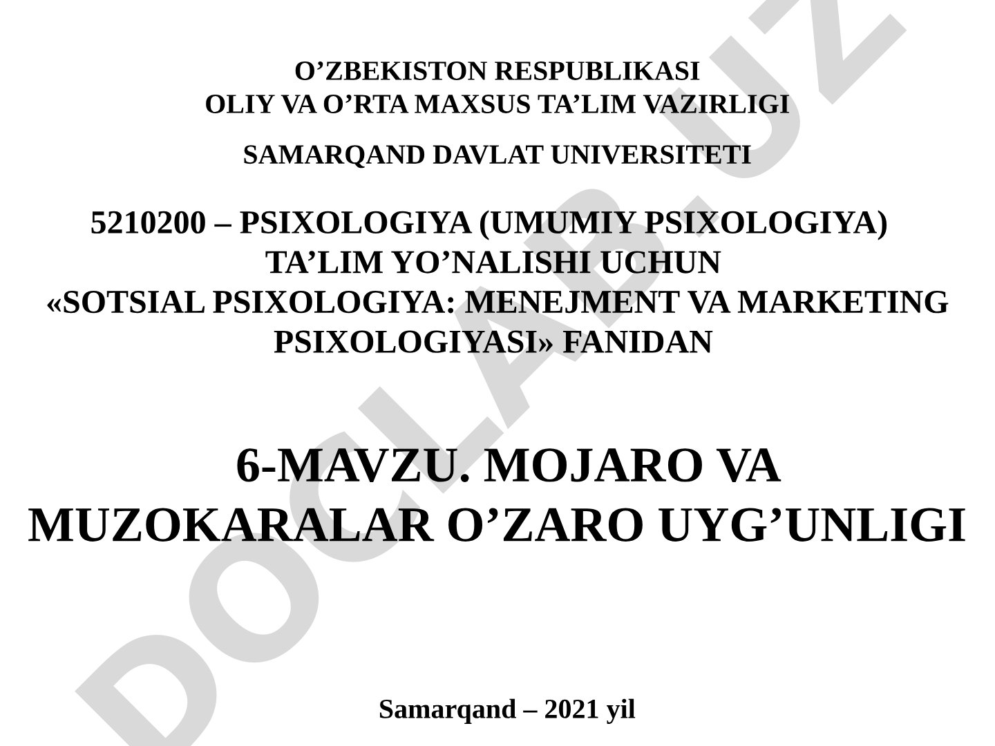 Mavzu keltirilmagan