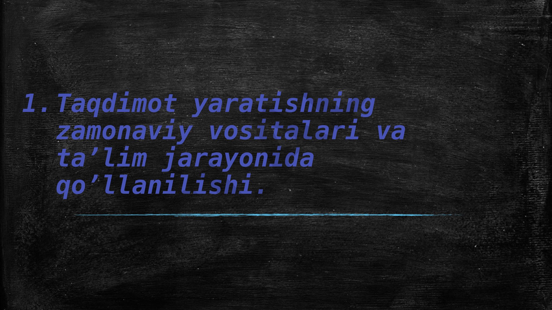 Taqdimot yaratishning zamonaviy vositalari va ta’lim jarayonida qo’llanilishi