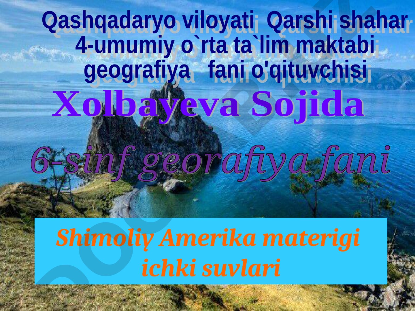 Shimoliy Amerika materigi ichki suvlari