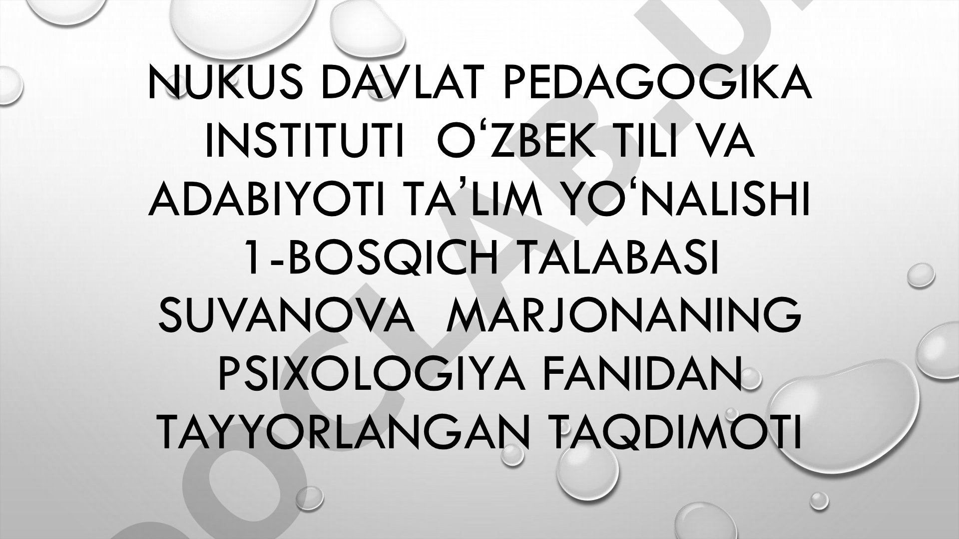 FAOLIYAT RIVOJLANISH OMILI SIFATIDA