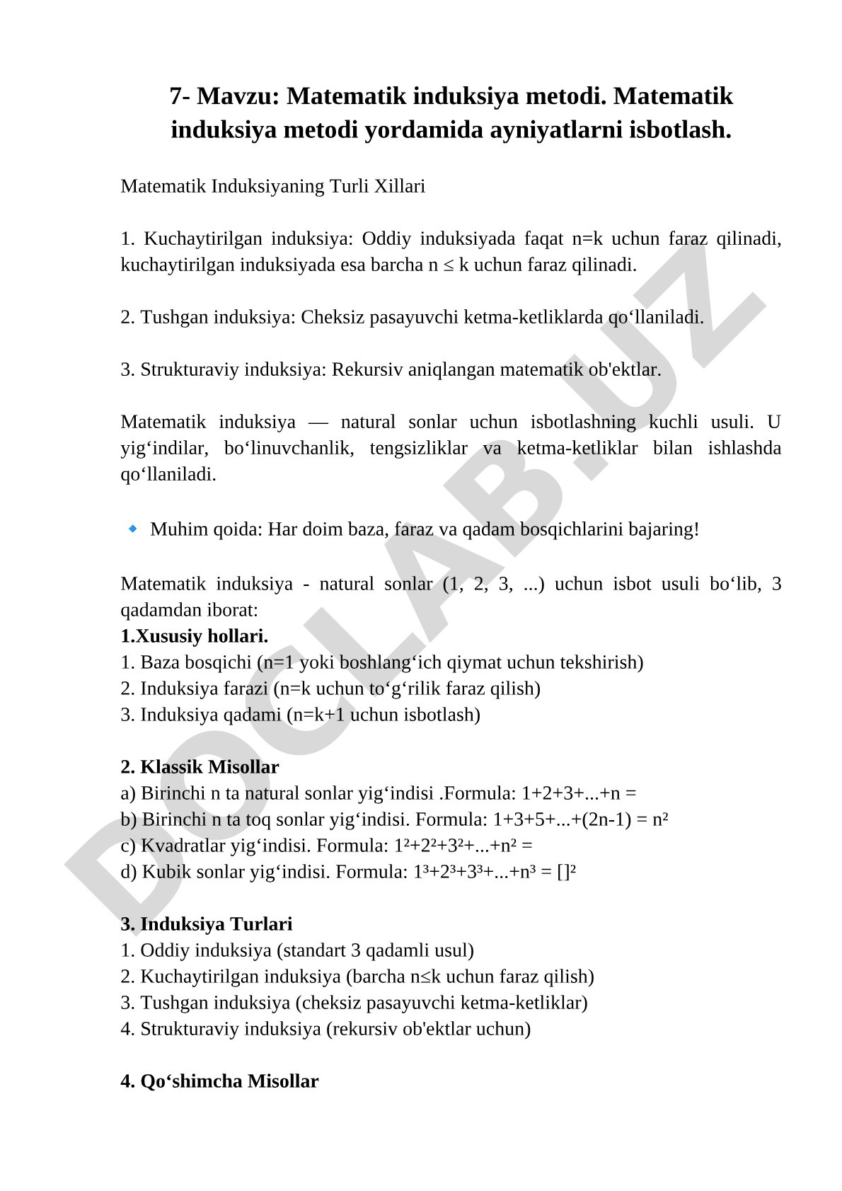 Matematik induksiya metodi