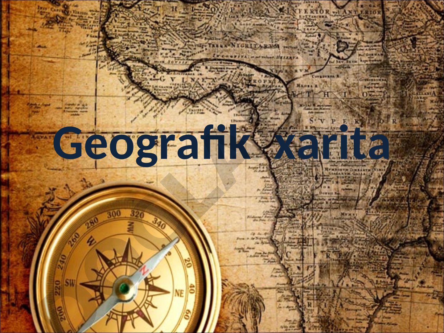 Geografik xarita turlari va ularning mazmuni