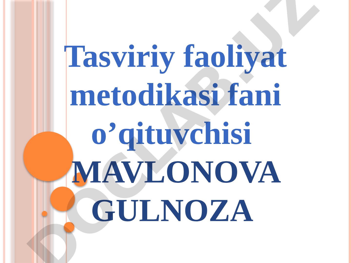 Maktabgacha ta’lim tashkilotlarining kichik guruh yoshidagi bolalarini rasm chizishga o`rgatish