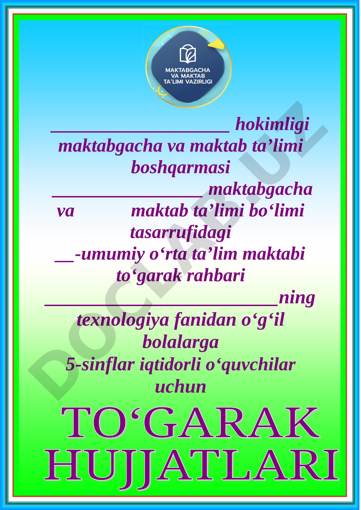 Iqtidorli o'quvchilar uchun texnologiya to'garagi