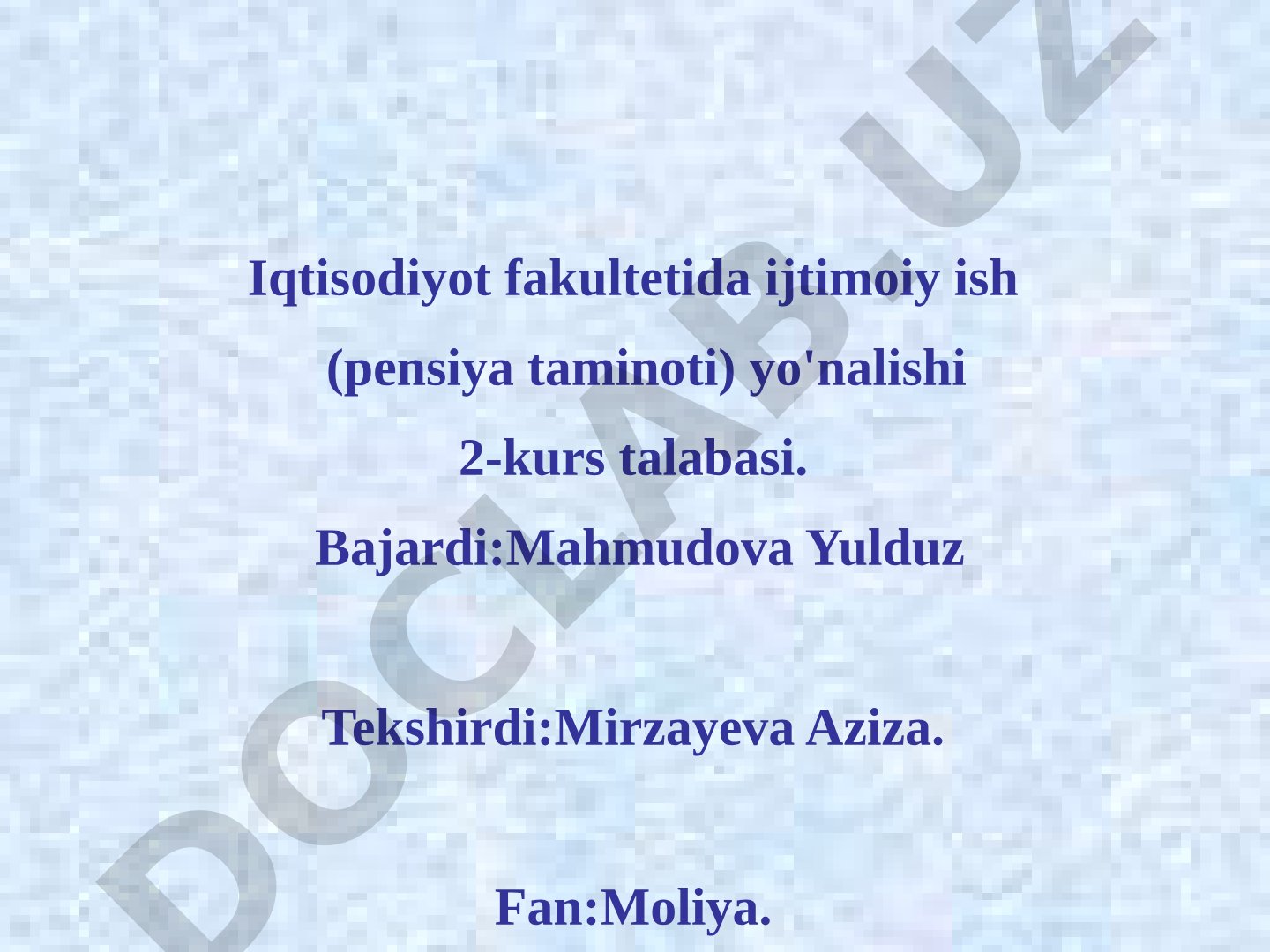 Rossiya Federasiyasida moliyaviy nazorat
