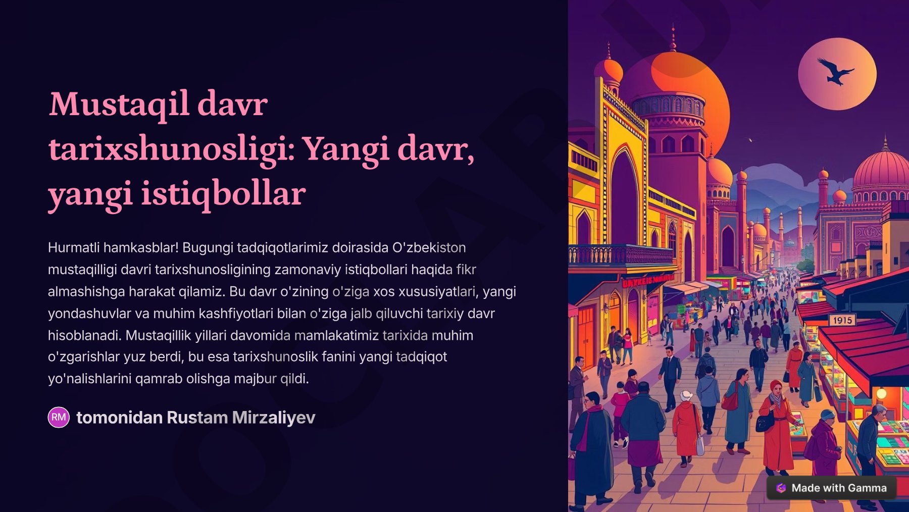 Mustaqil davr tarixshunosligi: Yangi davr, yangi istiqbollar