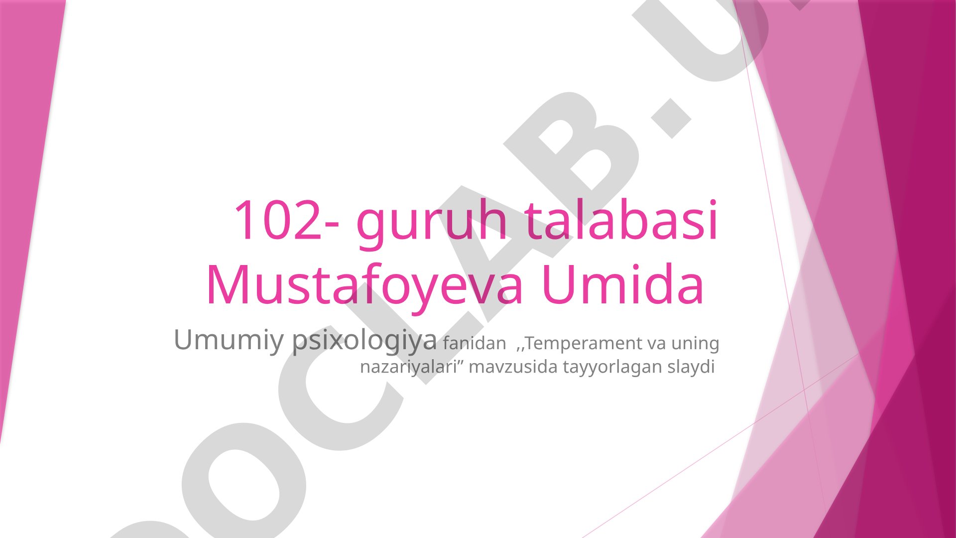 Temperament va uning nazariyalari