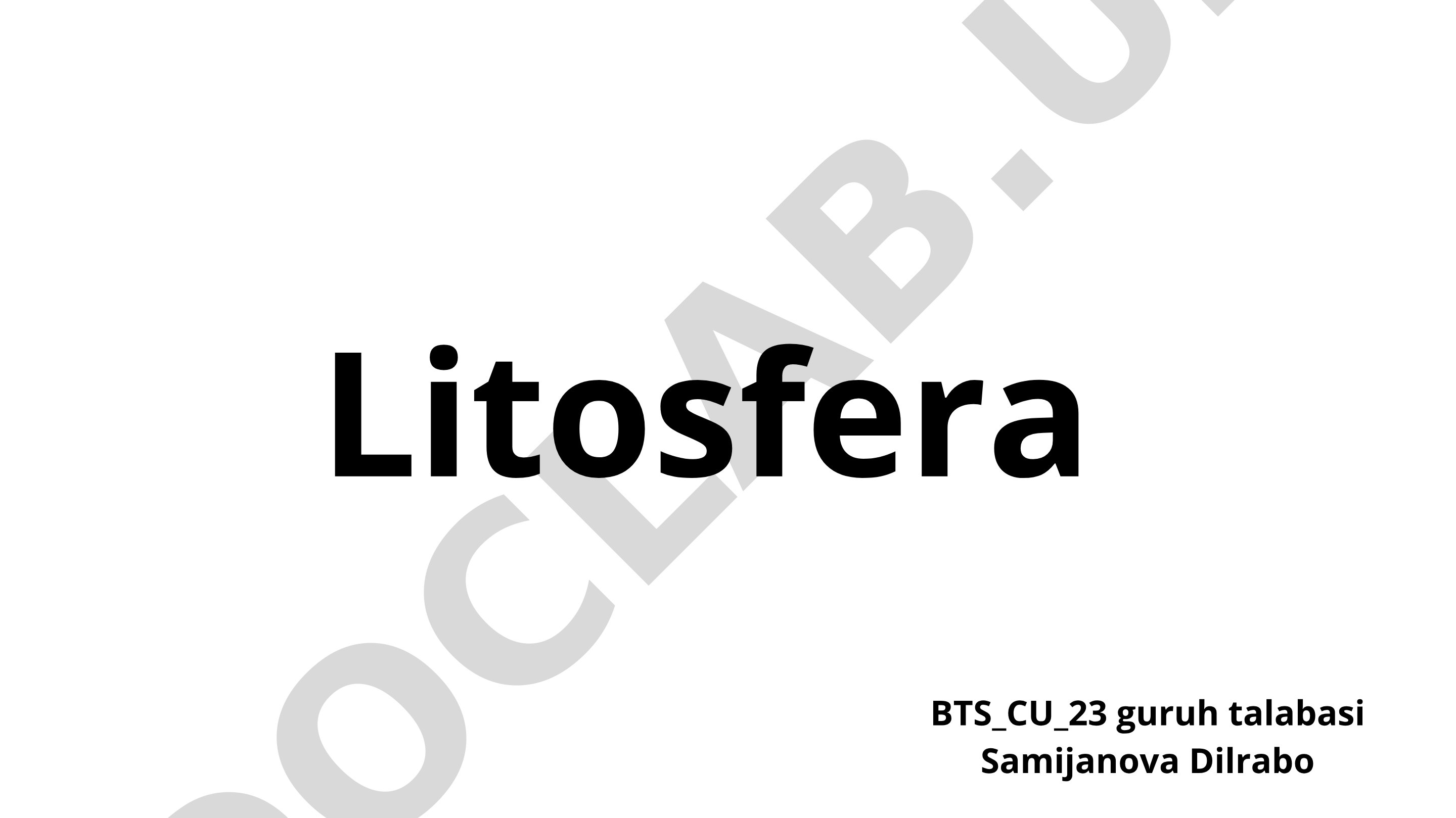 Litosfera