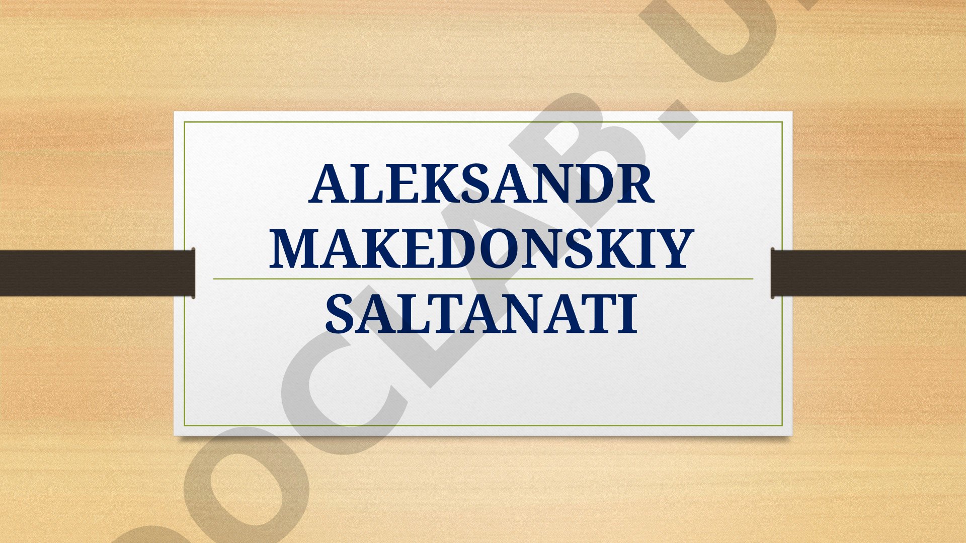 Aleksandr Makedonskiy saltanati