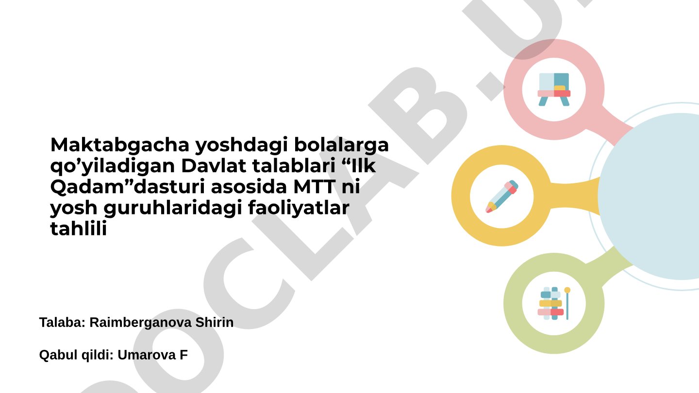 Ilk Qadam dasturi asosida MTT yosh guruhlarida faoliyatlar tahlili