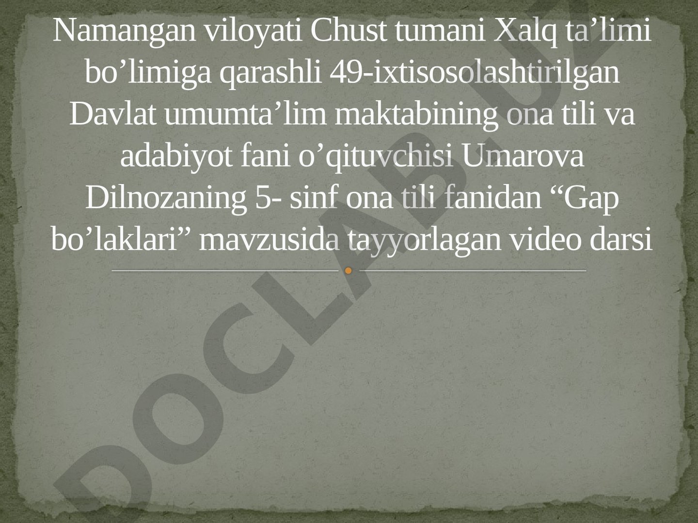 Gap bo'laklari