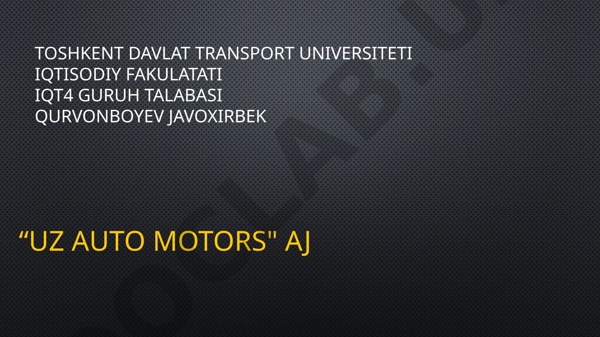 Uz Auto Motors AJ