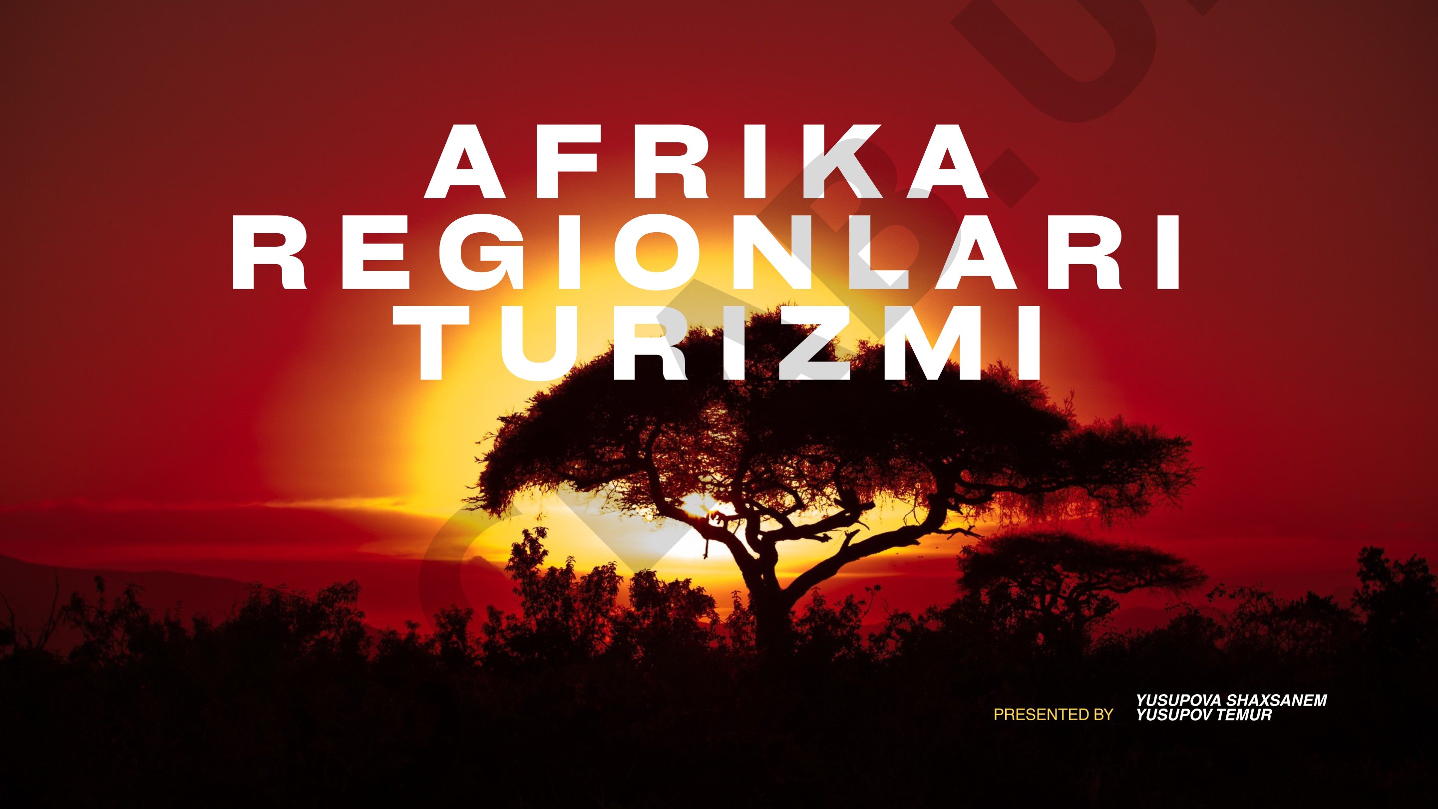 Afrika turizmi baǵdarları, safari hám ekoturizm haqqında maǵlıwmat