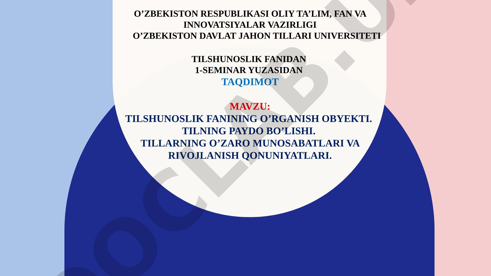 Taqdimot faylida hech qanday slayd matni kiritilmagan