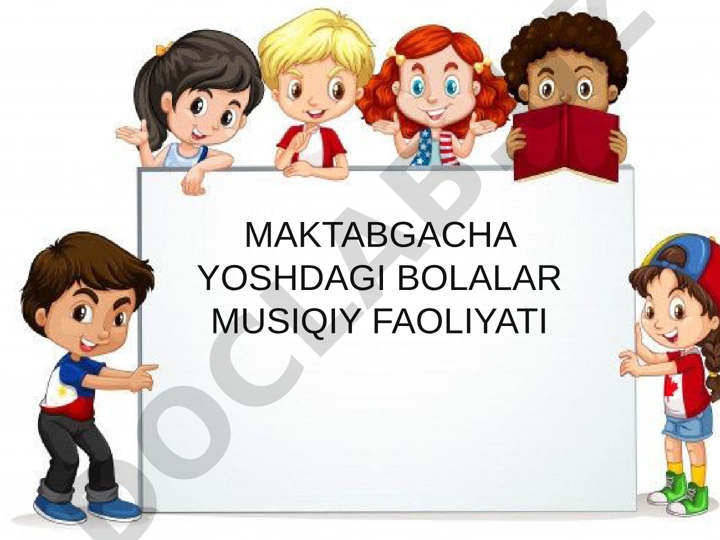 Maktabgacha yoshdagi bolalar musiqiy faoliyati reja
