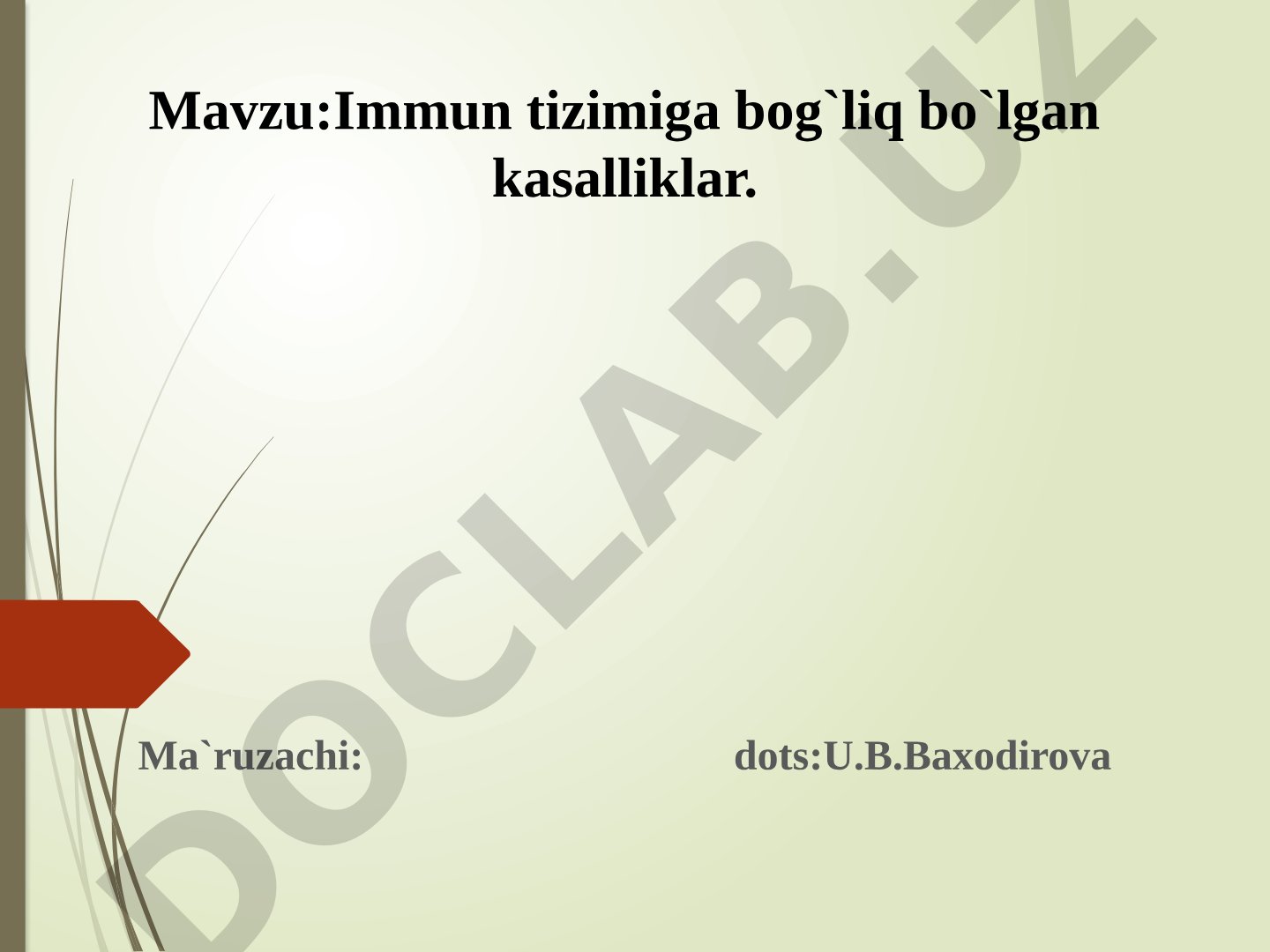 Immun tizimiga bog'liq bo'lgan kasalliklar