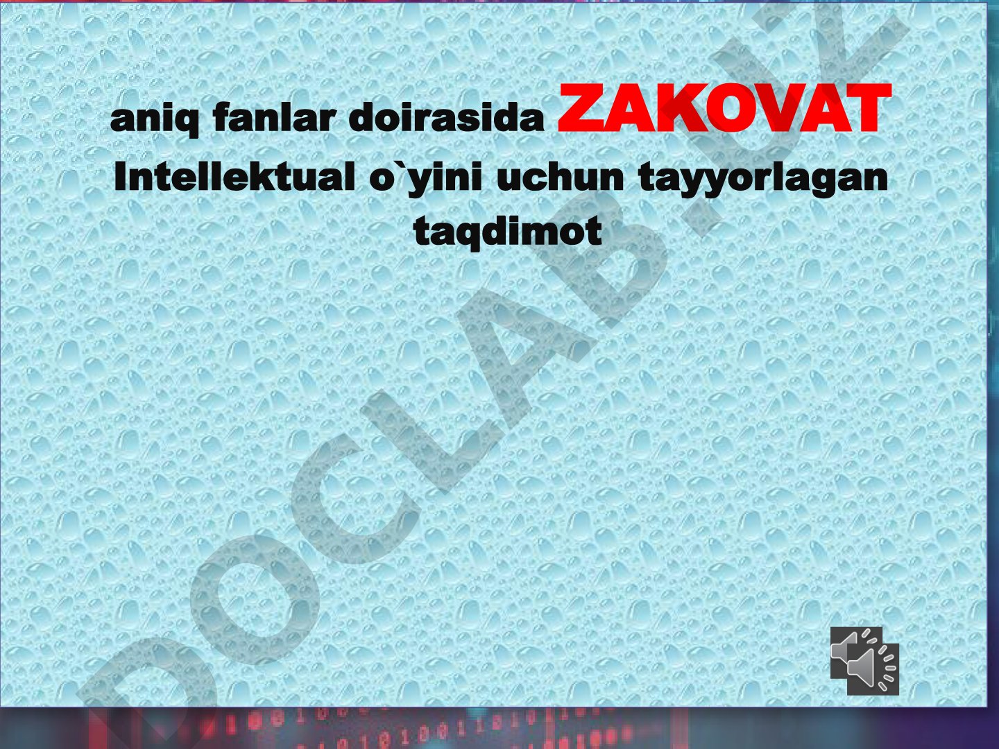 Aniq fanlar bo'yicha Zakovat o'yini savollari